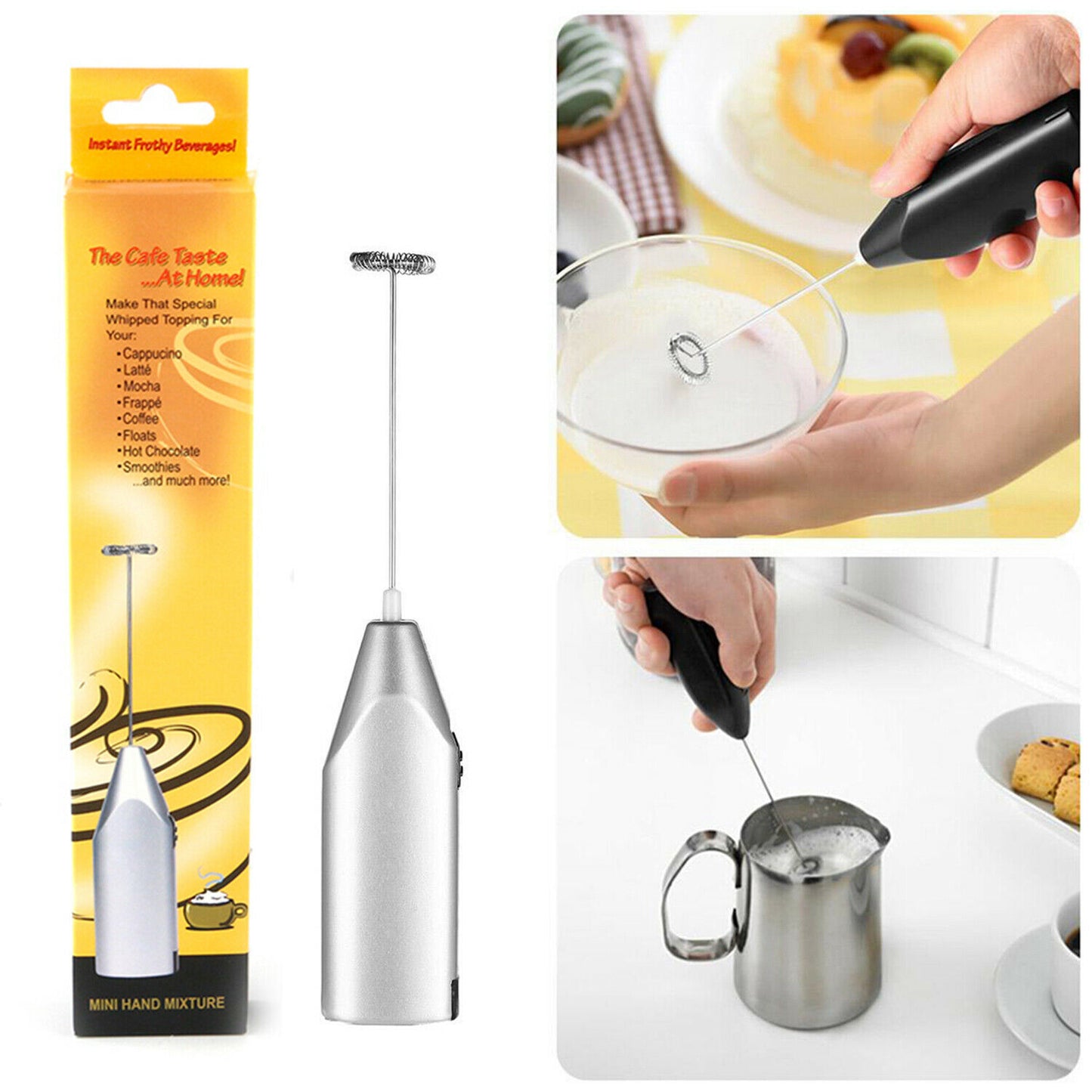 Mini Electric Mixer Milk Drink Coffee