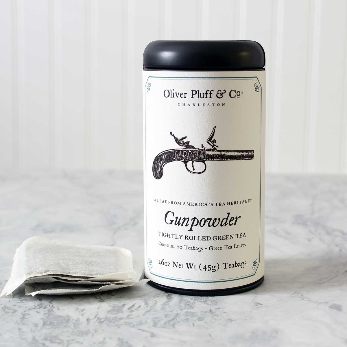 Gunpowder - Green Tea Teabags in Signature Tea Tin